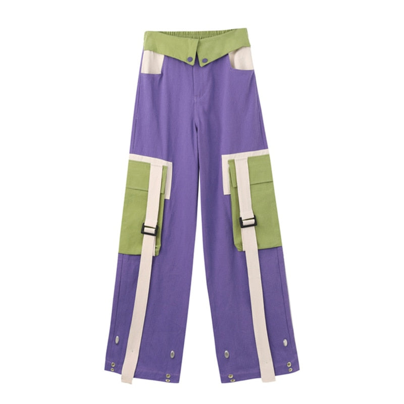 High Street Fashion Oversized Pocket Cargo Pants
