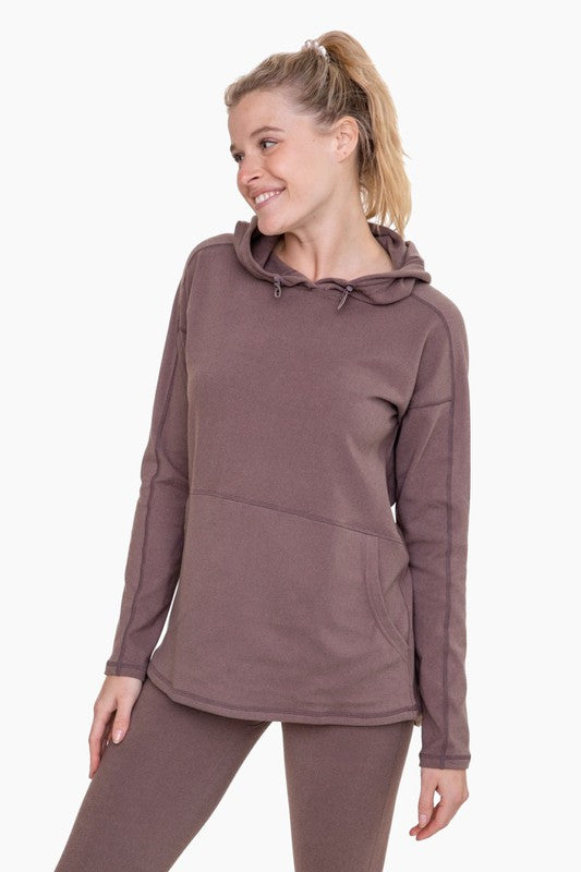 Brushed Hooded Pullover Top